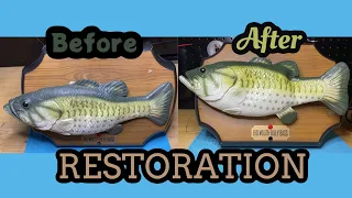 How To Repair Your Gemmy Big Mouth Billy Bass Singing Fish (Head, Tail, Mouth, Cleaning Skin)