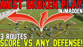 MOST BROKEN OFFENSE in Madden NFL 24! 3 Routes That SCORE VS EVERY DEFENSE! Gameplay Tips and Tricks