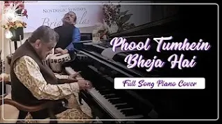 Phool Tumhe Bheja Hai Khat Mein | Piano Cover with Lyrics | Brian Silas #latamangeshkar #piano