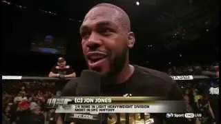 Jon Jones Thanks Jesus After His Win