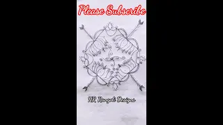 Easy Rangoli Designs| Sri Rama Navami Special Muggulu|Arrow Design| Lotus kolam| Chapter-22 #shorts