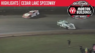 World of Outlaws Morton Buildings Late Models Cedar Lake Speedway August 8th, 2020 | HIGHLIGHTS