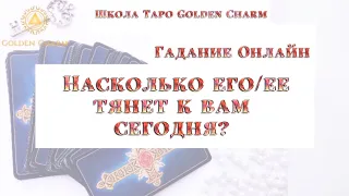 НАСКОЛЬКО ЕГО/ЕЕ ТЯНЕТ К ВАМ СЕГОДНЯ? ОНЛАЙН ГАДАНИЕ/ Школа Таро Golden Charm