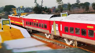 HEAVY RAILWAY TRAFFIC || BUSY LINE OF INDIAN RAILWAYS | TOY TRAIN | HO SCALE MODEL | #indianrailways