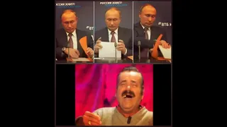 Путин и папка реакция Испанца