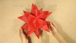 Sterne falten: Bascetta Stern basteln - Origami Stern Faltanleitung - DIY Weihnachten