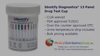 Identify Diagnostics 13 Panel Drug Test Cup - CLIA Waived FDA Approved