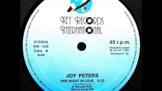 Joy Peters ‎– One Night In Love (12'' extended)