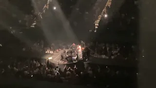 Post Malone falls on stage during concert and recovers!