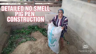 How to make a No Smell Pig Pen, Backyard Piggery, IMO Process, Deep Litter System.