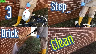 How to clean Brick with Acid and remove Red Clay stains