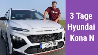 Hyundai Kona N 2022 Test deutsch ! 3 Tage mit dem neuen Kona N !