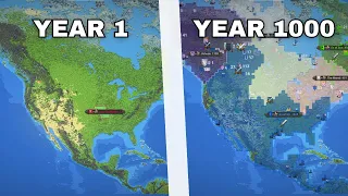 1000 YEARS in NORTH AMERICA - WorldBox Timelapse