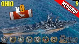 RECORD! Ohio 9 Kills & 271k Damage | World of Warships Gameplay