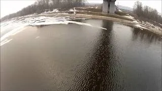 Rope jumping from the bridge