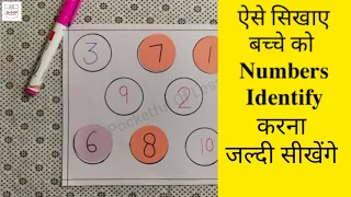 Number Identification for kids//Numbers Recognition Activities(1-10)