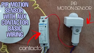 DIY Motion Sensor Wiring for Switching a High Current loads Tutorial ( TAGALOG) PINOY TECH STUDIO