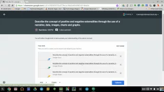 Google Classroom - Student Perspective with Working on Assignments