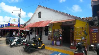 Walking through Isla Mujeres Mexico. Beautiful.