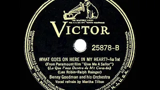 1938 HITS ARCHIVE: What Goes On Here In My Heart? - Benny Goodman (Martha Tilton, vocal)
