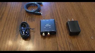 BEST Digital to Analog Audio Converter - 192kHz/24bit Optical and Coaxial DAC REVIEW