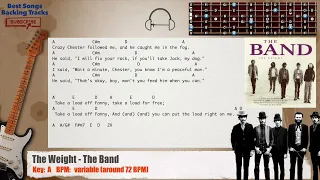 🎸 The Weight - The Band Guitar MAIN Backing Track with chords and lyrics