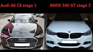 Audi A6 55 st.1 vs  BMW 340 GT st.2