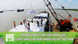 Ấn Độ xem xét cấm xuất khẩu gạo: Cơ hội vàng cho xuất khẩu gạo Việt bứt phá | VTC16