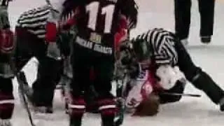 Хоккей Драка Кукконен Лассе - Аникеенко В (Kukkonen Lasse vs Anikeenko V Brawl) Fights