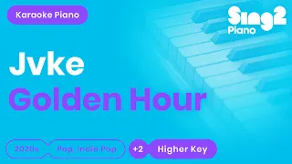 JVKE - golden hour (Higher Key) Karaoke Piano