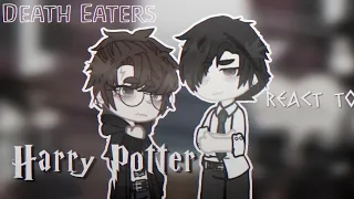 Death Eaters (+AU Harry Potter and Tom Riddle) react to Harry Potter /ENG//RUSS/ (перезалив)