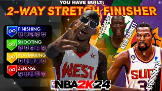 92 BLOCK + 90 DUNK + 90 3PT RIM PROTECTING STRETCH BUILD CAN DO EVERYTHING! BEST BUILD IN NBA2K24
