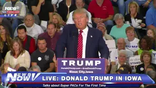 FNN: "Give Them Hell Donald!" Man Screams at Donald Trump Rally in Iowa