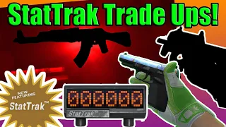 STATTRAK Trade Ups! (Case Hardened/Bravo/Broken Fang) - CSGO