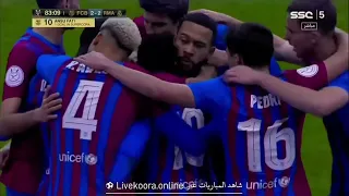 Ansu Fati Goal 2-2 Real Madrid vs FC Barcelona 12 Jan 2022