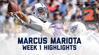 Every Marcus Mariota Throw | Titans vs. Vikings | NFL Week 1 Player Highlights