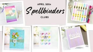 Spellbinders April 2024 Clubs Card Share
