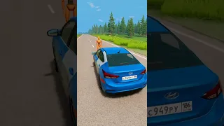 ВЫДЕРЖИТ ЛИ СОЛЯРИС СТОЛКНОВЕНИЕ С ПЕШЕХОДОМ в BeamNG Drive