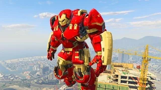 AWESOME IRON MAN HulkBuster ARMOR MOD GTA 5 (Funny Moments)