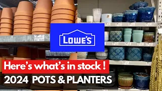 LOWES POTS & PLANTERS for 2024| Here’s what’s in stock.