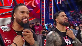 Sami Zayn & Kevin Owens challenges The Usos for WrestleMania (Full Segment)