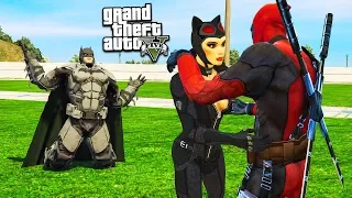 ДЭДПУЛ ВСТРЕЧАЕТСЯ С ДЕВУШКОЙ БЭТМЕНА В ГТА 5 МОДЫ! ОБЗОР МОДА В GTA 5 ИГРЫ ГТА ВИДЕО MODS