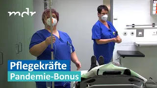 Ungerecht: Viele Pflegekräfte gehen beim Pandemie-Bonus leer aus | MDR um Zwei | MDR