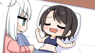 Subaru Strips While Sleeping【Hololive AnimatedClip/Eng sub】【Subaru/Fubuki/Mio/Towa/Okayu】