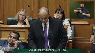 Question 10 - Tamati Coffey to the on Behalf of Minister for Māori Development