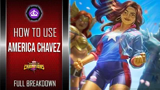 How To Use AMERICA CHAVEZ Easily | Full Breakdown | Marvel Contest Of Champions