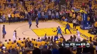 CROWD ERUPTS AFTER LATE 3 POINTER BY CURRY | GSW VS OKC GAME 7