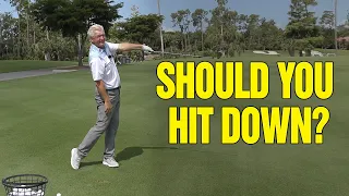 Why You Should NOT Hit Down on the Golf Ball (Do THIS Instead)!!