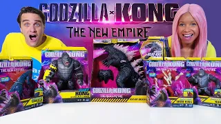 GODZILLA X KONG RC GODZILLA & SKAR KING BATTLE ROAR FIGURES ! || Blind Bag Show || Konas2002