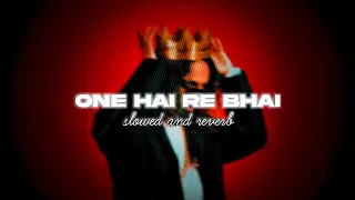 One Hai Re Bhai | [ Slowed + Reverb ] | Emiway Bantai | Relax Lo-fi Hood 𝅘𝅥𝅰